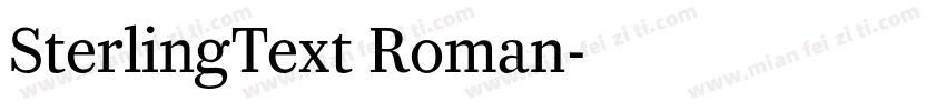 SterlingText Roman字体转换